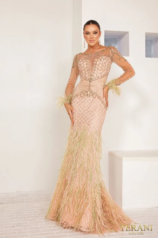 Mega Sale Terani Couture 241GL2631 Evening Long Formal Dress
