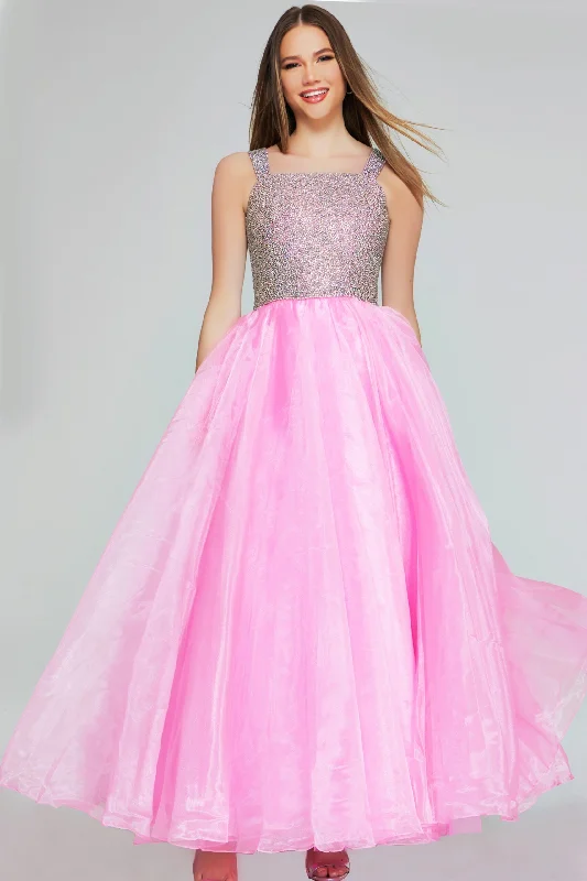 Today Only Jovani K38261 Prom Beaded Long Ball Gown A Line Girls Dresses