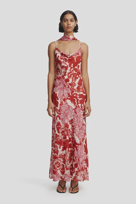 Savings Galore FLORENCIA MIDI DRESS SCARLET GARDE