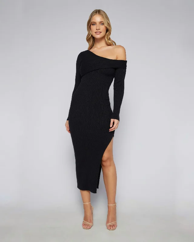 Limited Availability ASOLIN MIDI DRESS -BLACK