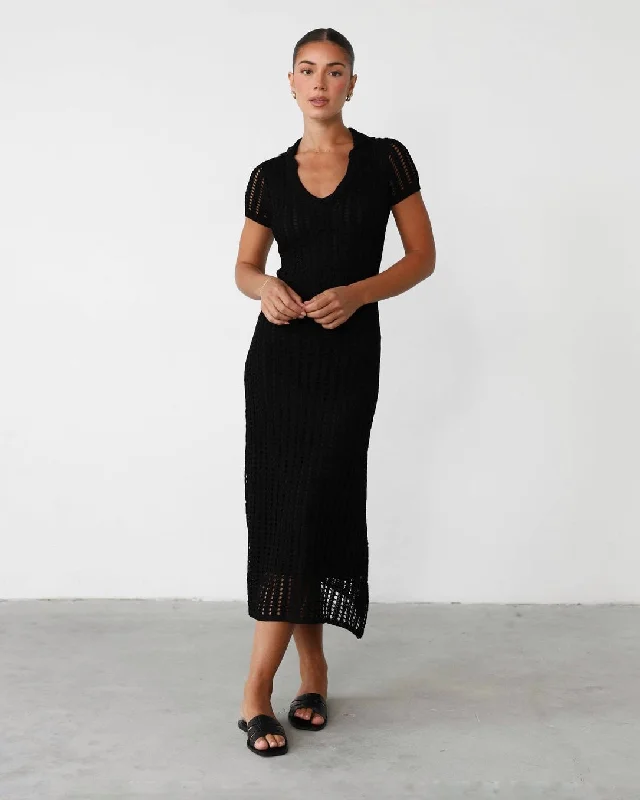 Unbeatable Prices ELLIA MIDI DRESS -BLACK