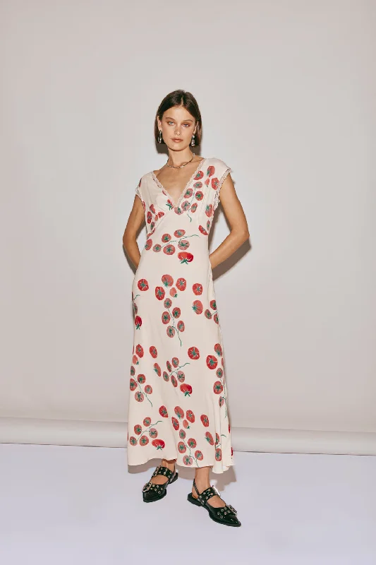 Unmissable Offer Vintage Lover Bias Cut Maxi Dress Roma