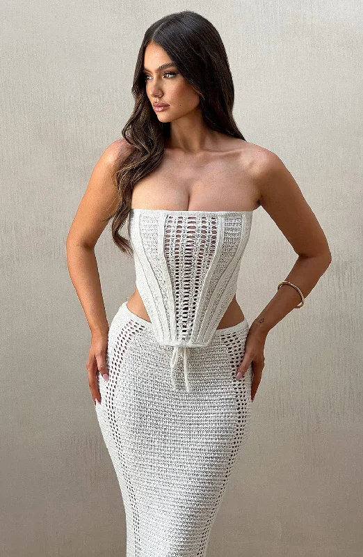 Instant Discount Carly Corset - White