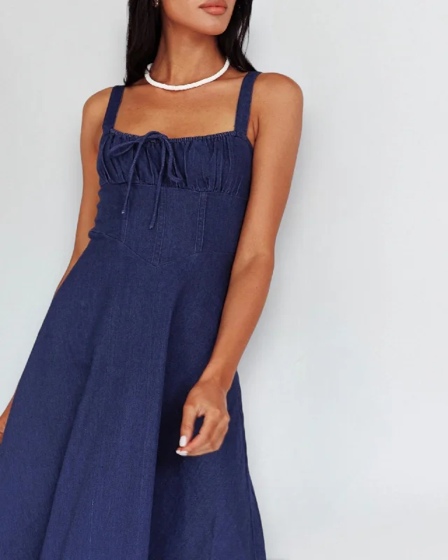 Online Specials CHRISSY MAXI DRESS -INDIGO
