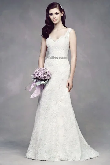 Deal of the Day Paloma Blanca 4305 Chantilly Lace Wedding Dress