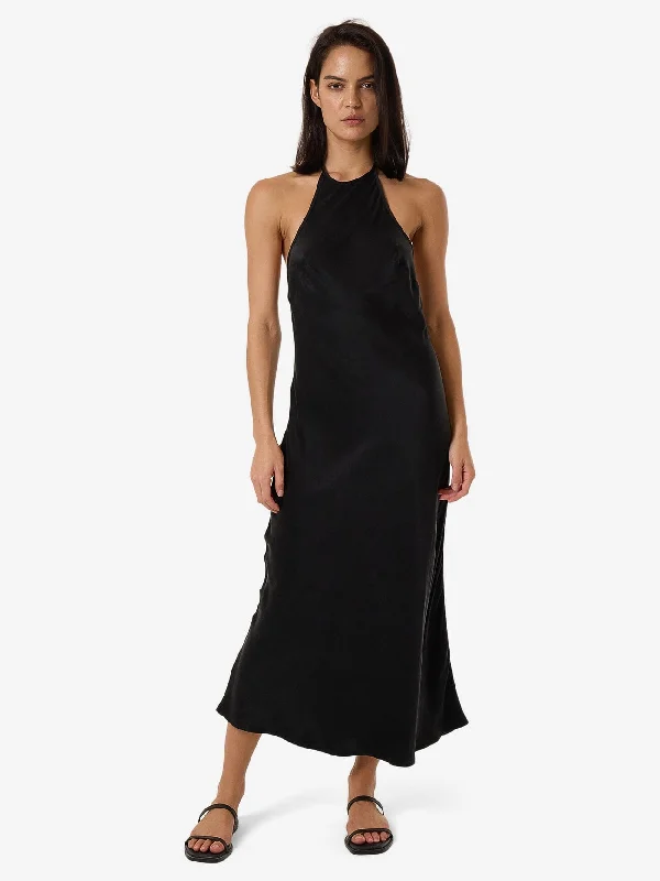 Mega Sale Jett Halter Bias Dress - Black
