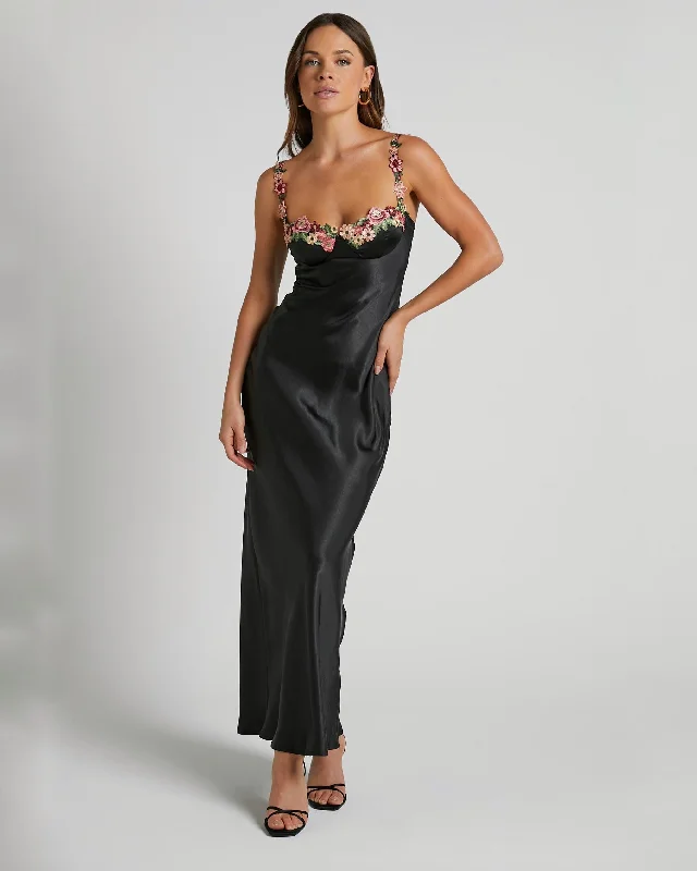 Stock Clearance AMICIA MIDI DRESS -BLACK