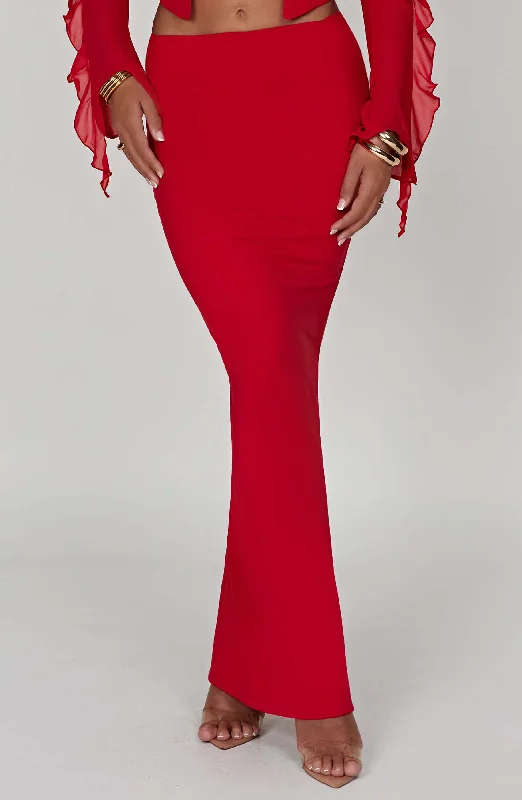 Blowout Deals Astrid Maxi Skirt - Red