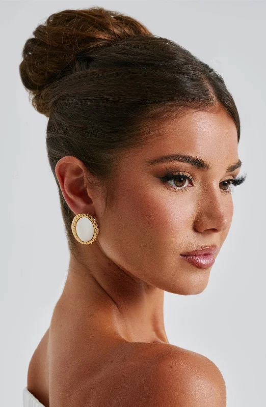 Today’s Deal Eloise Earrings - Ivory/Gold