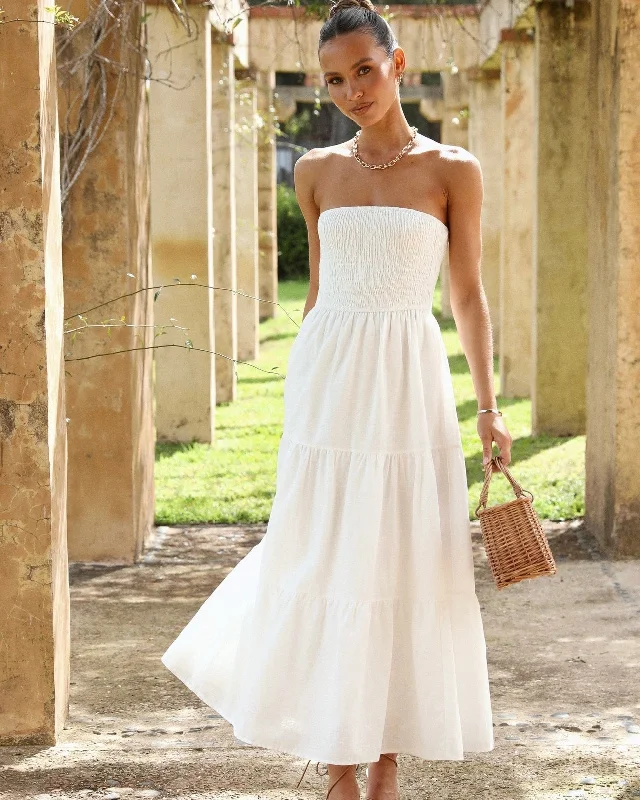 Quick Sale SUZI MIDI DRESS -WHITE