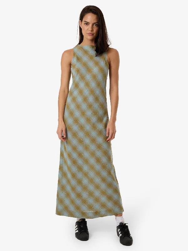Act Fast Ansley Arianna Maxi Dress - Stone Blue