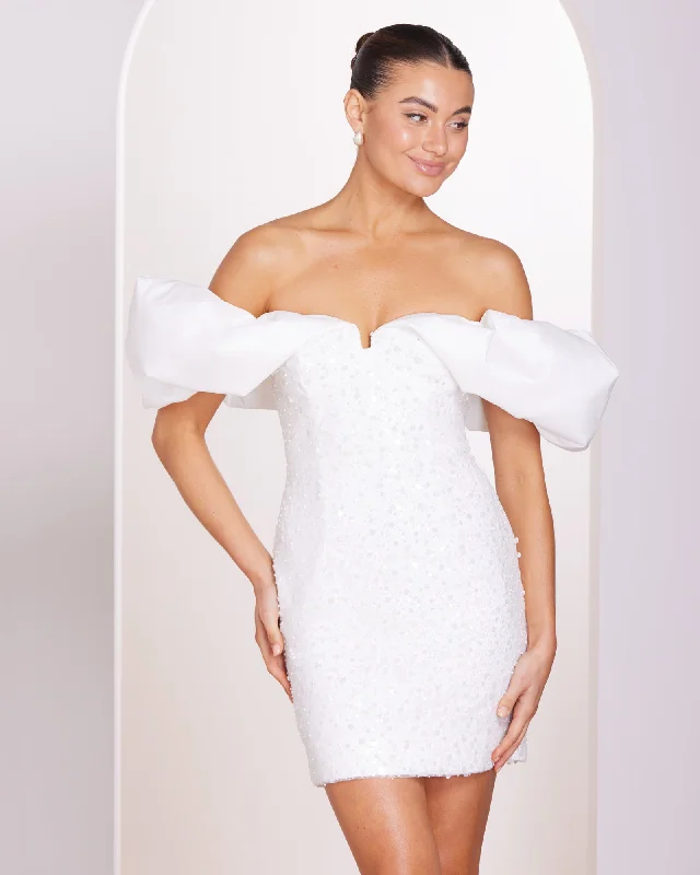 Discount Days Jaymie Off Shoulder Mini Dress