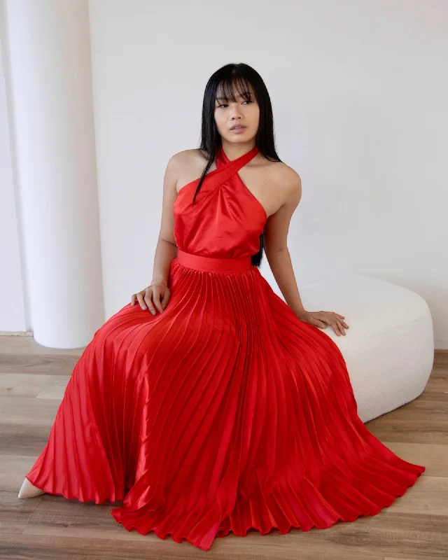 Fantastic Offers KENJI MAXI DRESS -RED