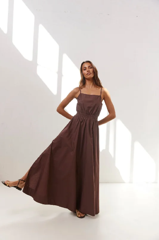 Best Seller Lou Maxi Dress Chocolate