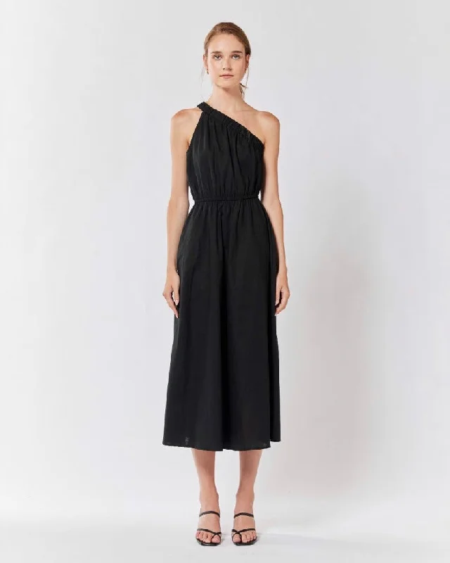 Special Price ASHIO MIDI DRESS -BLACK