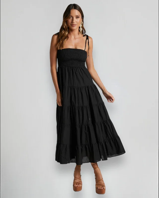 Fantastic Deals KIMOI MIDI DRESS -BLACK