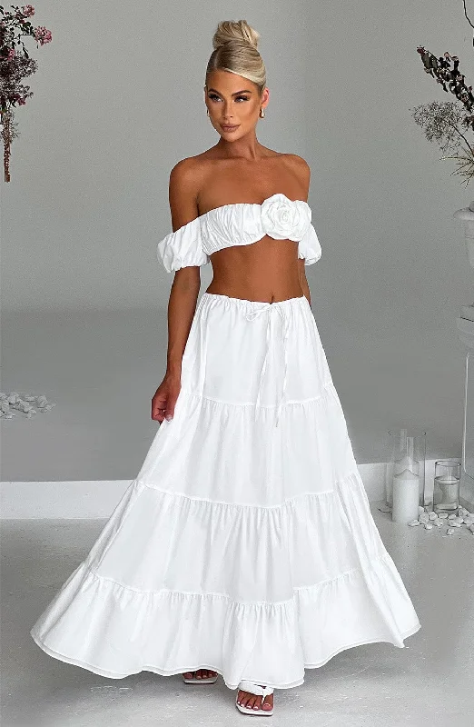Amazing Deals Carmen Maxi Skirt - Ivory