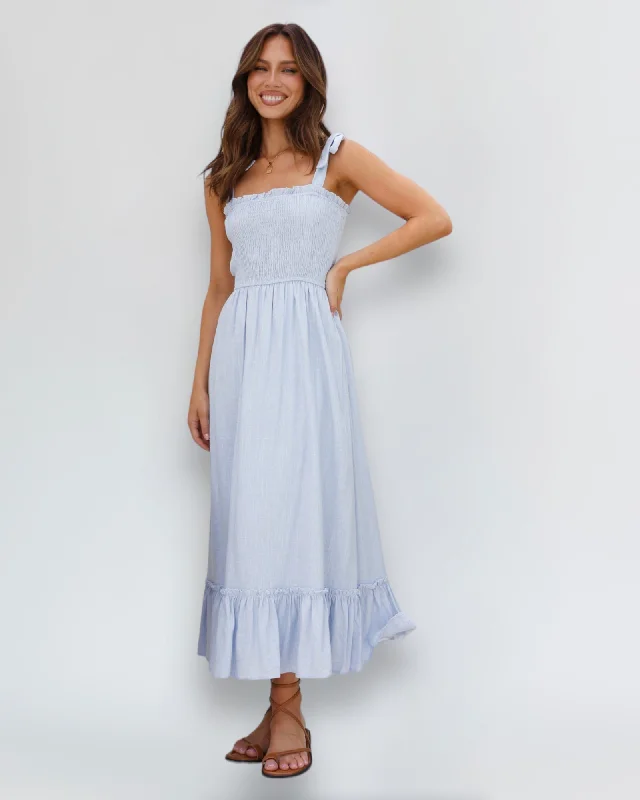 Special Price AAYLA MIDI DRESS -LIGHT BLUE