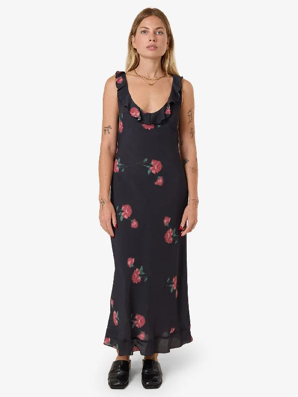 Customer Appreciation Sale No Promises Juliette Midi Dress - Black