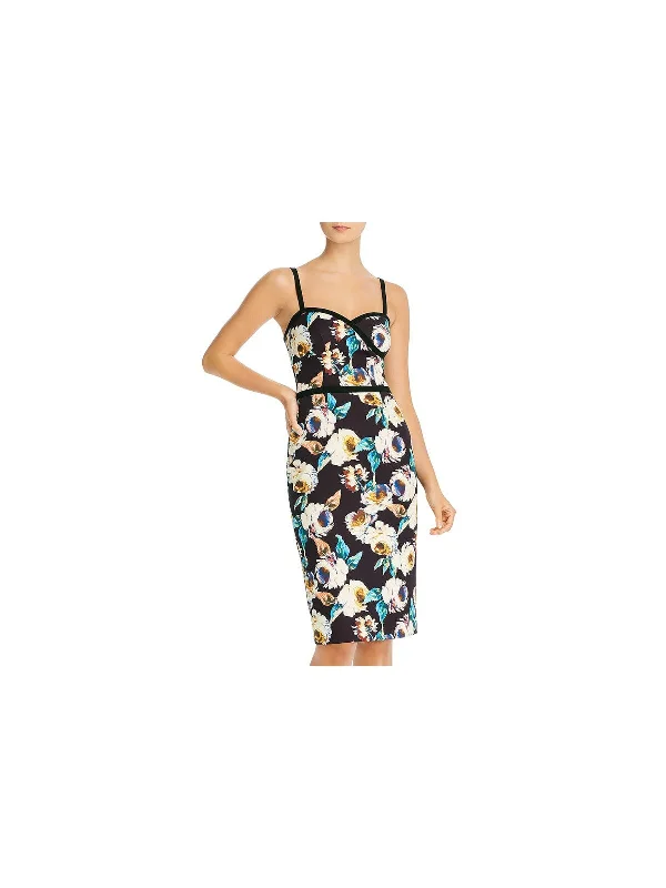 Special Offer BLACK HALO Womens Stretch Zippered Floral Spaghetti Strap Sweetheart Neckline Above The Knee Party Sheath Dress Special Offer BLACK HALO Womens Stretch Zippered Floral Spaghetti Strap Sweetheart Neckline Above The Knee Party Sheath Dress