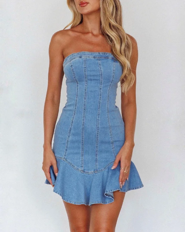 Bargain Prices CALI MINI DRESS -DENIM