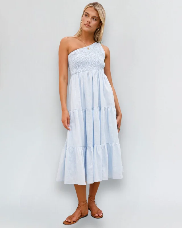 Deep Discounts AMOY MIDI DRESS -BLUE