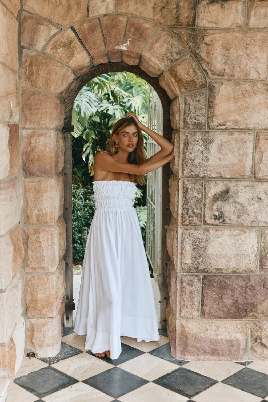 Price Slash Eliana Maxi Dress White