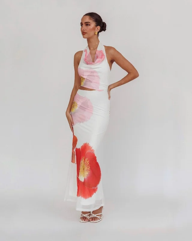 Super Savings MADAM MAXI DRESS -WHITE FLORAL