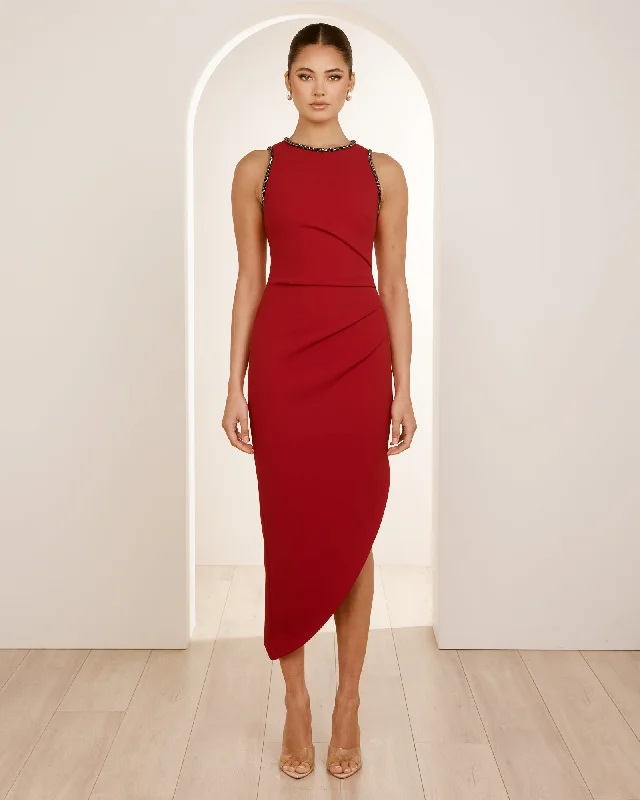 Daily Deals Dimitri High Neck Midi Dress