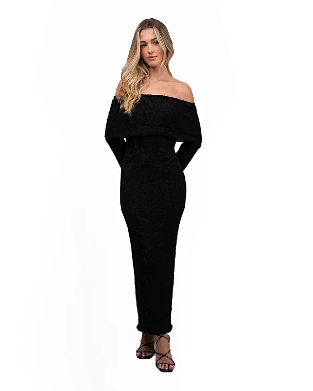 Hot Deal ANDY MAXI DRESS - BLACK