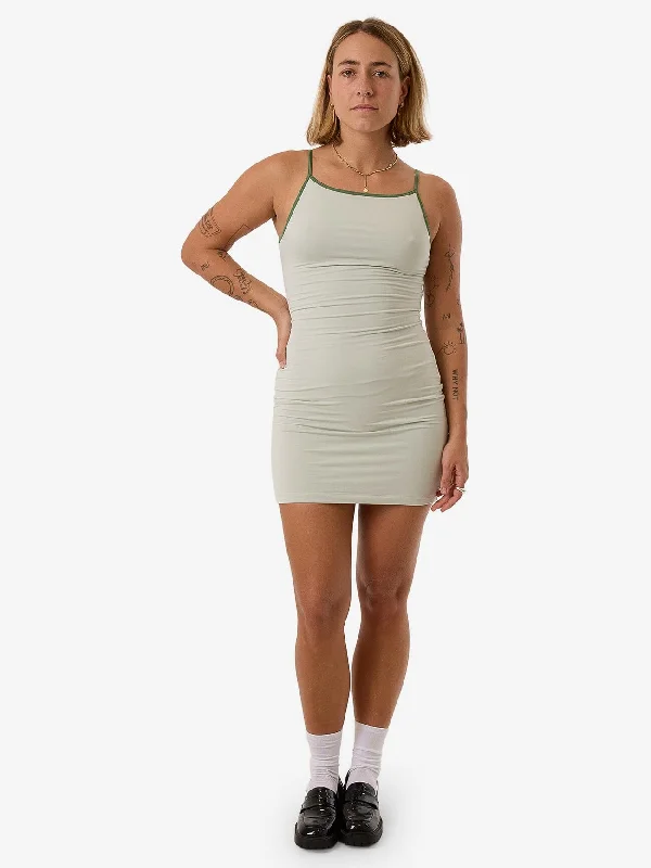 Extra Discounts Jade Dress - Celadon Tint