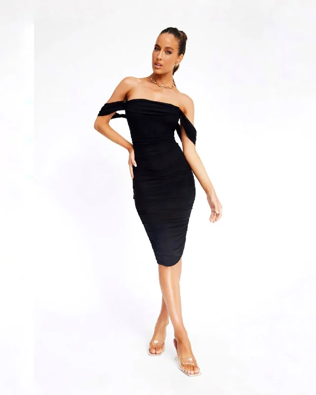 YEAR-End Clearance MATIL MIDI DRESS -BLACK