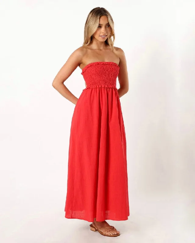 Weekend Deal MAGNOLIA MAXI DRESS -RED