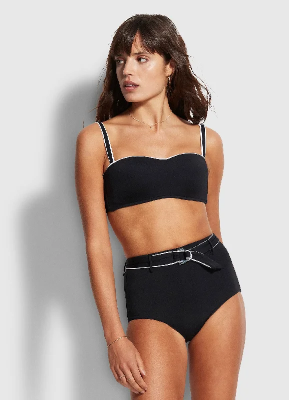 Stock Clearance Active High Waisted Pant - Black
