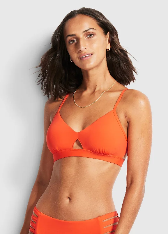 Don’t Miss Out Active Hybrid Bralette - Spicy Orange