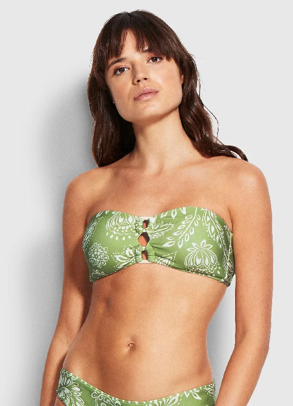 Weekend Special Bandeau Bra - Green Tea