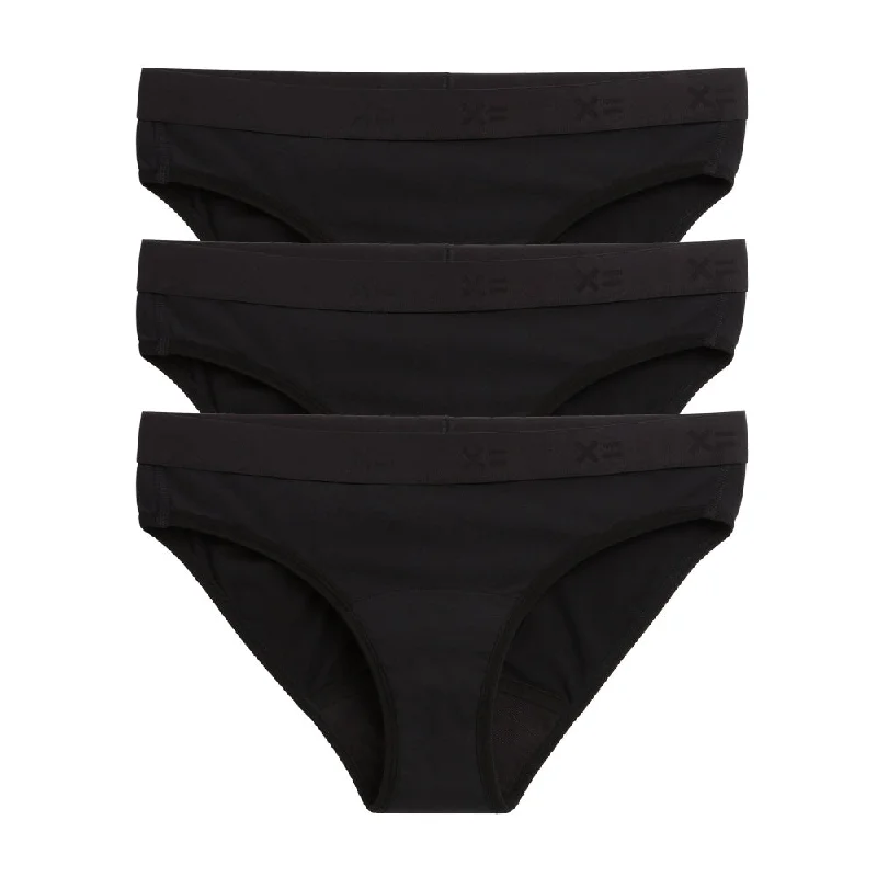 Overstock First Line Period Bikini 3-Pack - X= Black