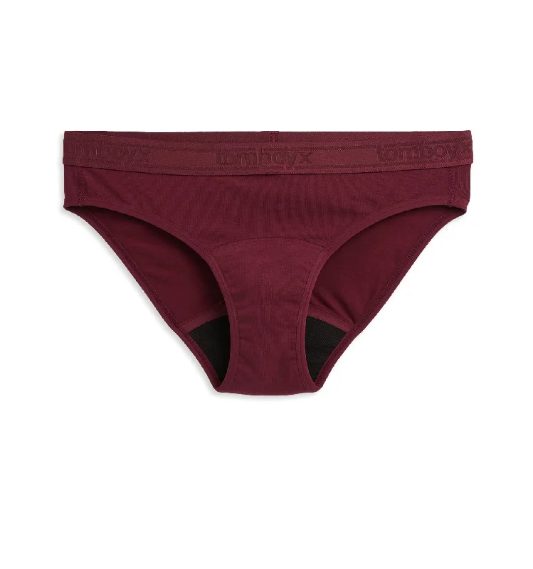 New Markdowns First Line Period Bikini - Black Cherry