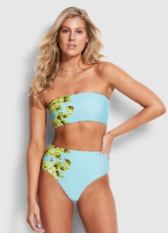 Super Bargain Full Bloom High Waisted Pant - Sky