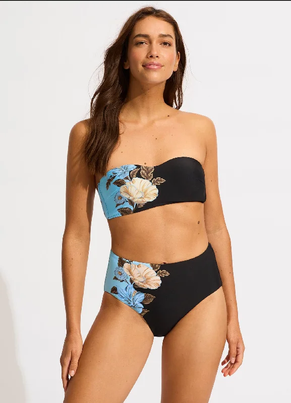 The Best Prices Garden Party Bustier Bandeau Bikini Top - Black