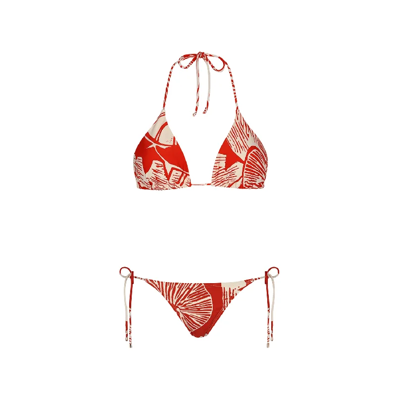 While Supplies Last SIDE TIE BOTTOM  RED LEMON 12