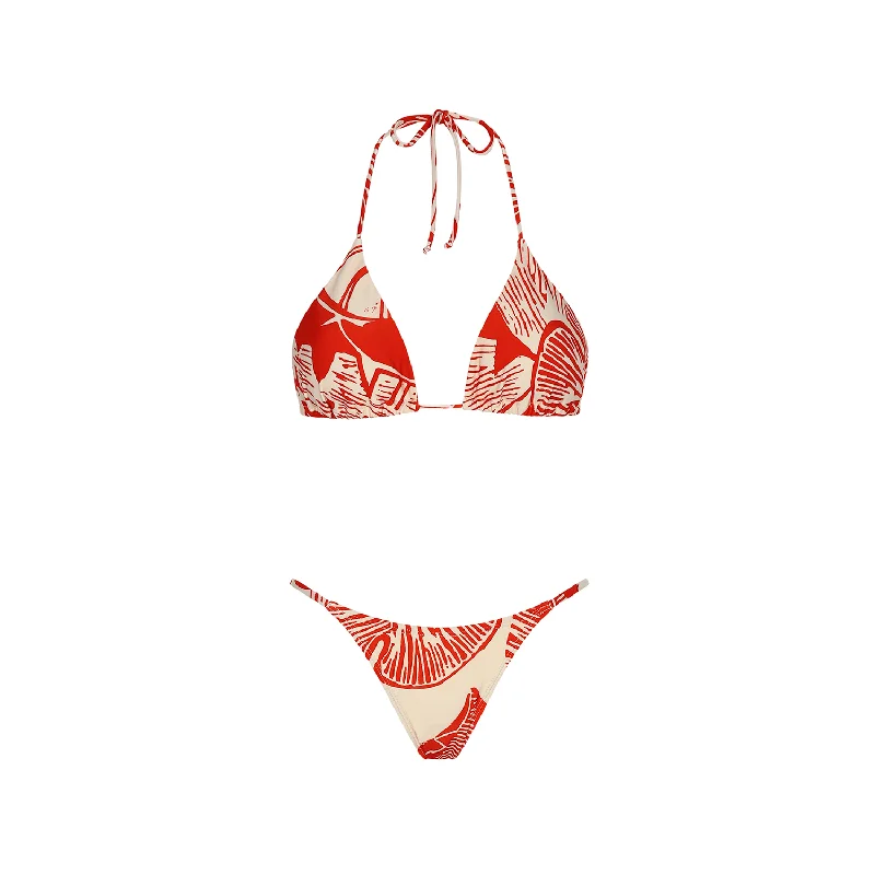 Early Bird Discount STRING BOTTOM  RED LEMON 15