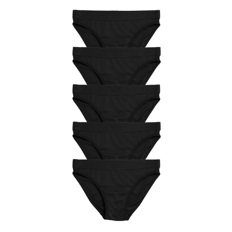 Super Deal Tucking Bikini 5-Pack - X= Black