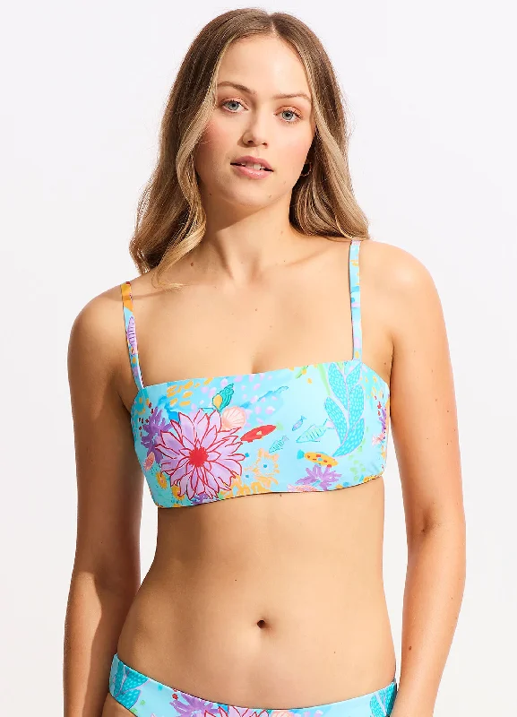 Price Drop Alert Under The Sea DD Tank Bikini Top - Blue Mist